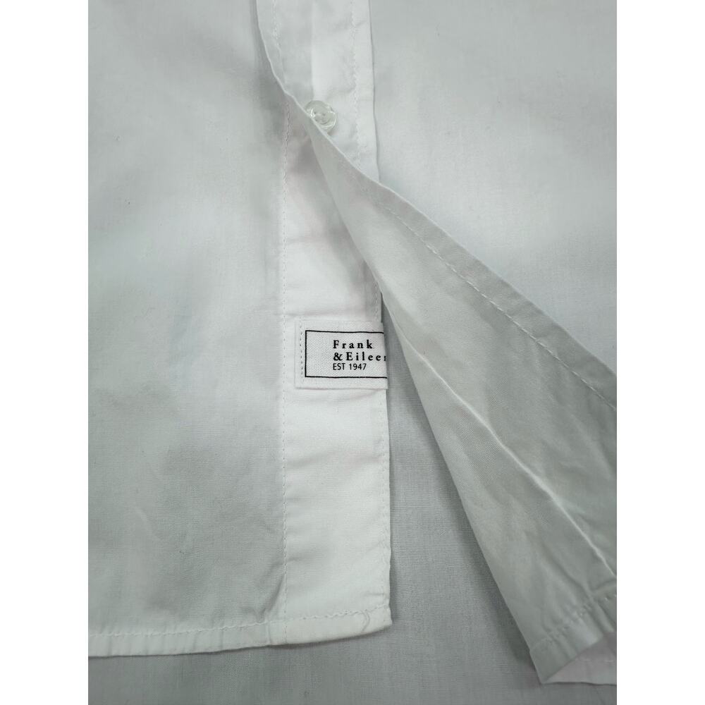 Frank & Eileen Shirley Oversized White Button Up Shirt 100% Cotton Size Medium - Picture 6 of 11